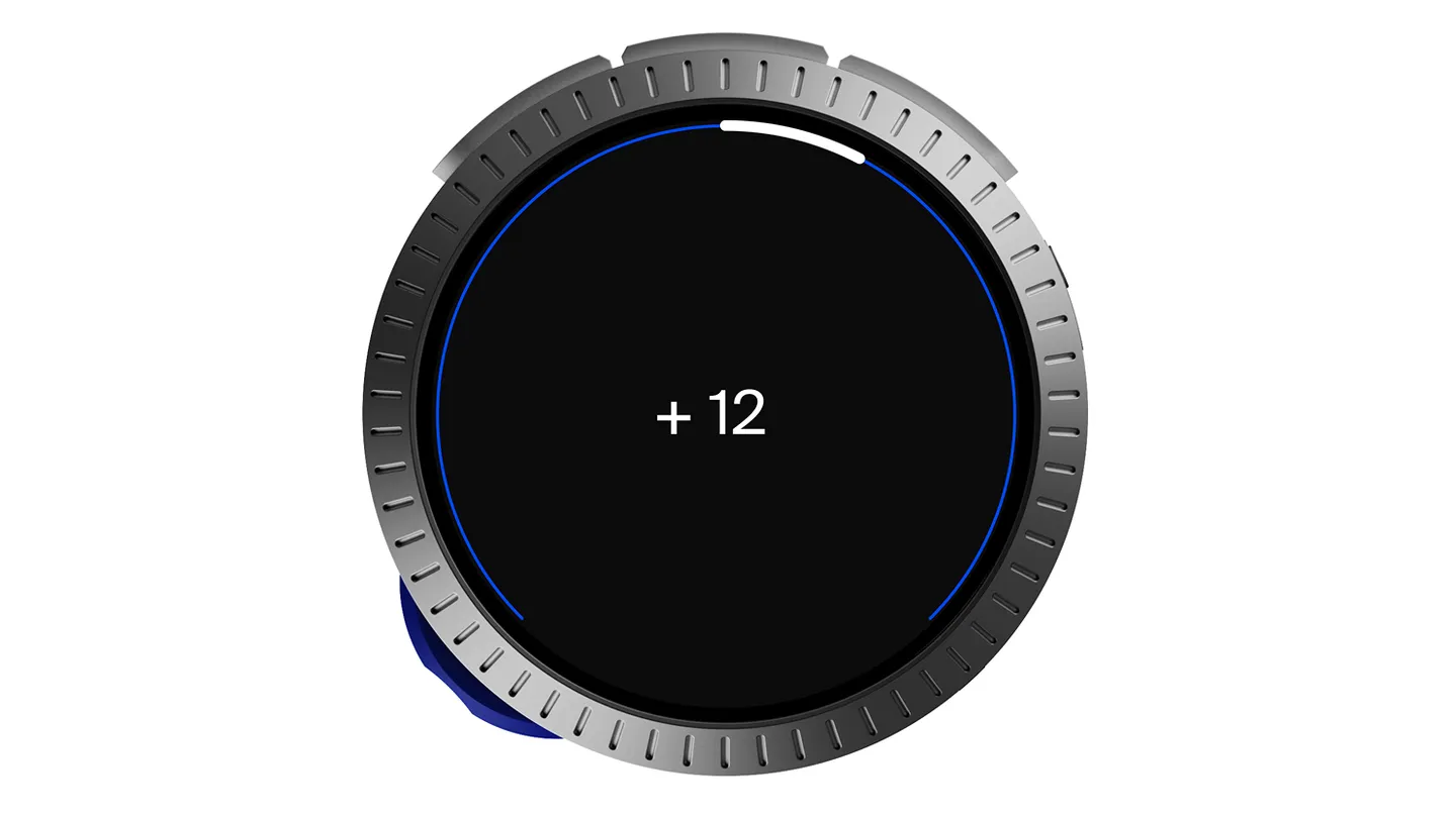 Touch display: octave shift showing plus 12